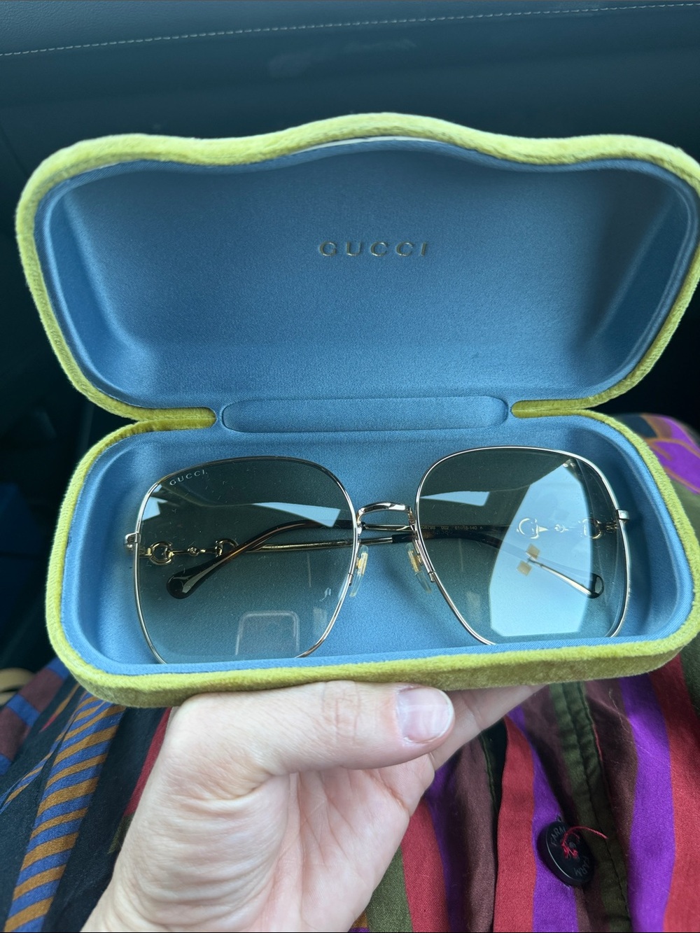 Gucci Gold Frame Sunglasses